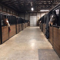 2021 triple a ranch stalls inside